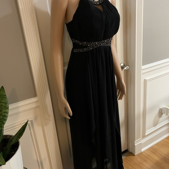 Women’s halter neck maxi floaty long dress size M - Picture 5 of 15